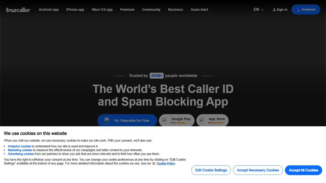 Truecaller – Identify Unknown Callers & Block Spam Calls